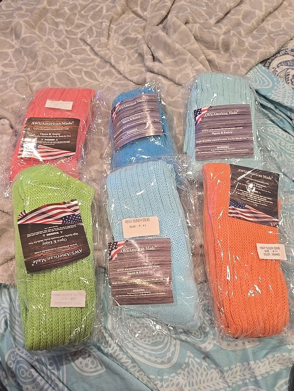 ❤️5/$25 New 6 Pack Slouch Socks